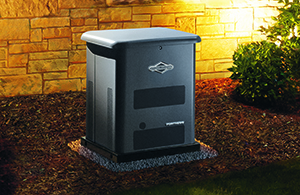 Generator behind home